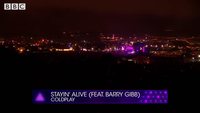 Coldplay ft. Barry Gibb - Stayin' Alive