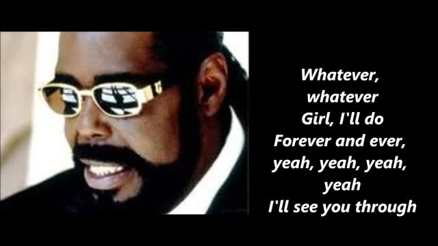 Barry White - Never Never Gonna Give You Up (Lyrics)
