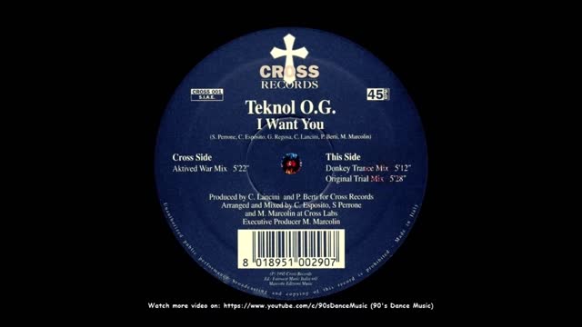 Teknol O.G. - I Want You (Original Trial Mix)