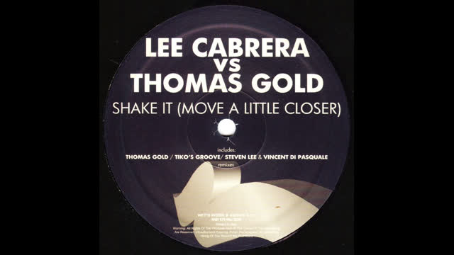 Lee Cabrera And Thomas Gold - Shake It [Terrace Mix]