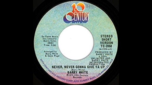 Barry White - Never Never Gonna Give You Up