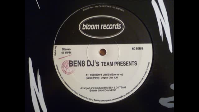Ben8 DJ's Team - You Don't Love Me (No No No)