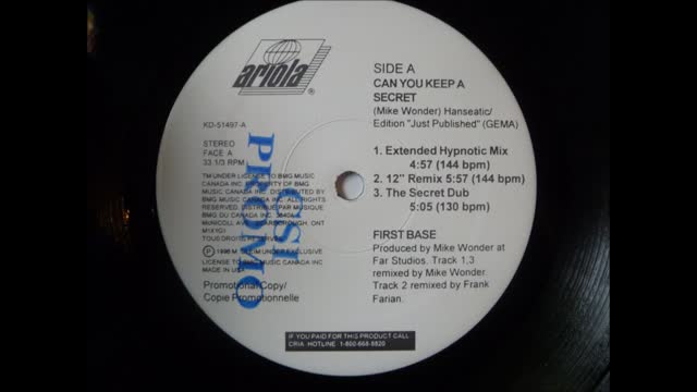 First Base - Can You Keep A Secret