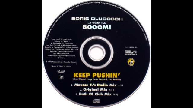 Boris Dlugosch Presents Boom - Keep Pushin