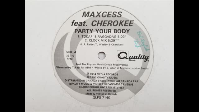 Maxcess feat. Cherokee - Party Your Body