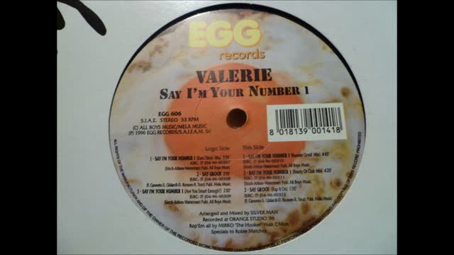 Valerie - Say I'm Your Number 1