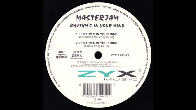 Masterjam – Rhythm's In Your Mind (Extended Version)