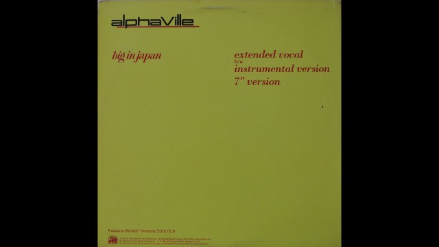 Alphaville - Big in japan (extended vocal)