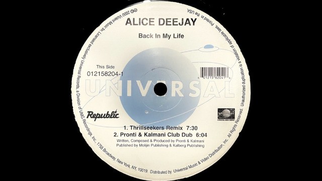 Alice Deejay - Back In My Life