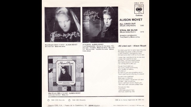 Alison Moyet - All cried out