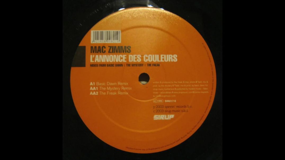 Mac Zimms - L'Annonce Des Couleurs (The Mystery Remix)