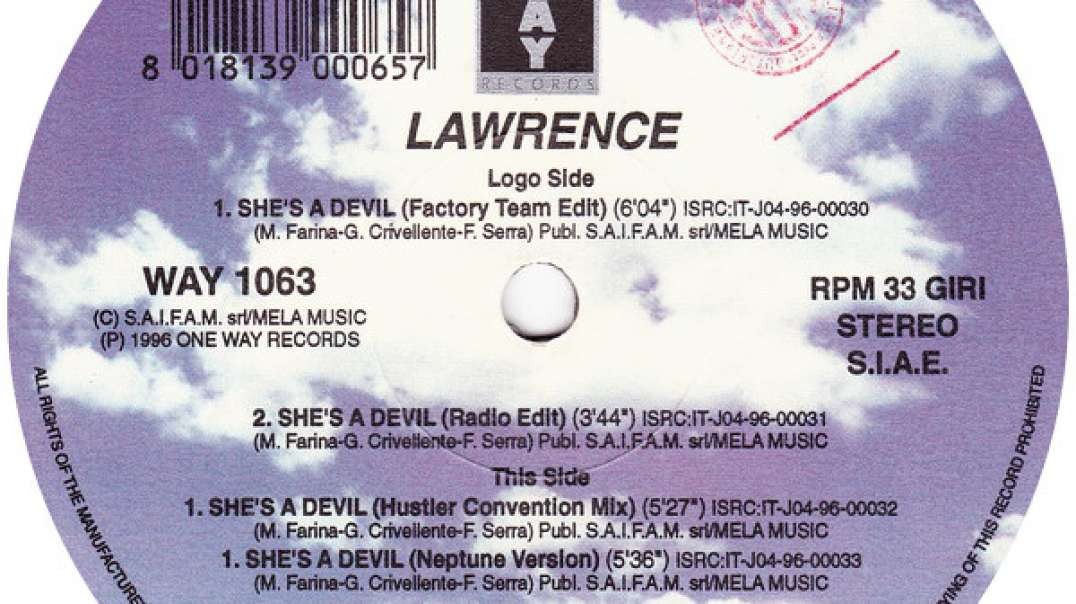 Lawrence - She's A Devil (Factory Team Edit)