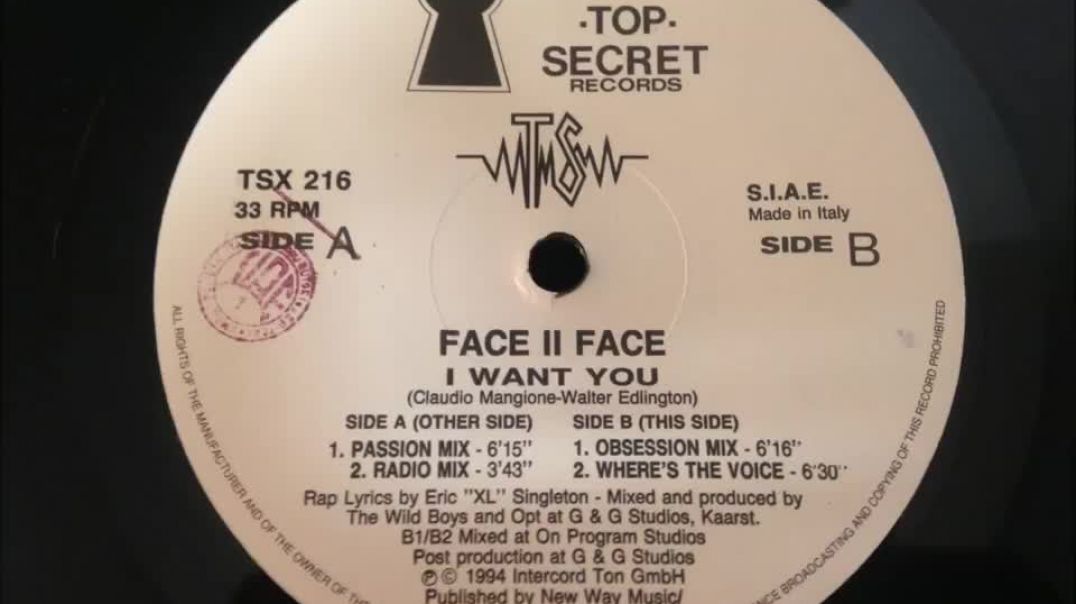 Face II Face - I Want You