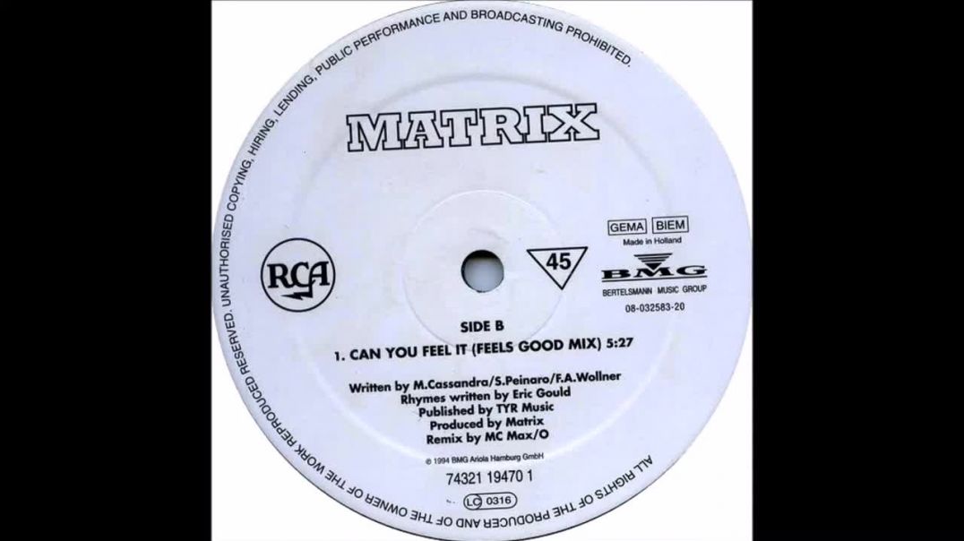 Matrix - Can You Feel It (Feels Good Mix)