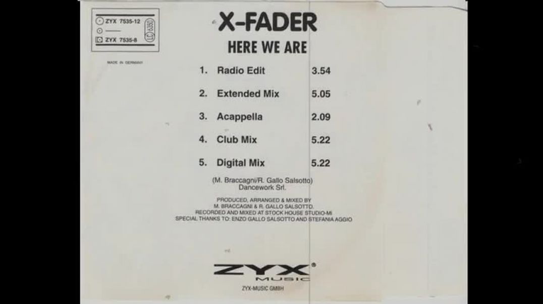 X Fader - Here We Are (Radio Edit)