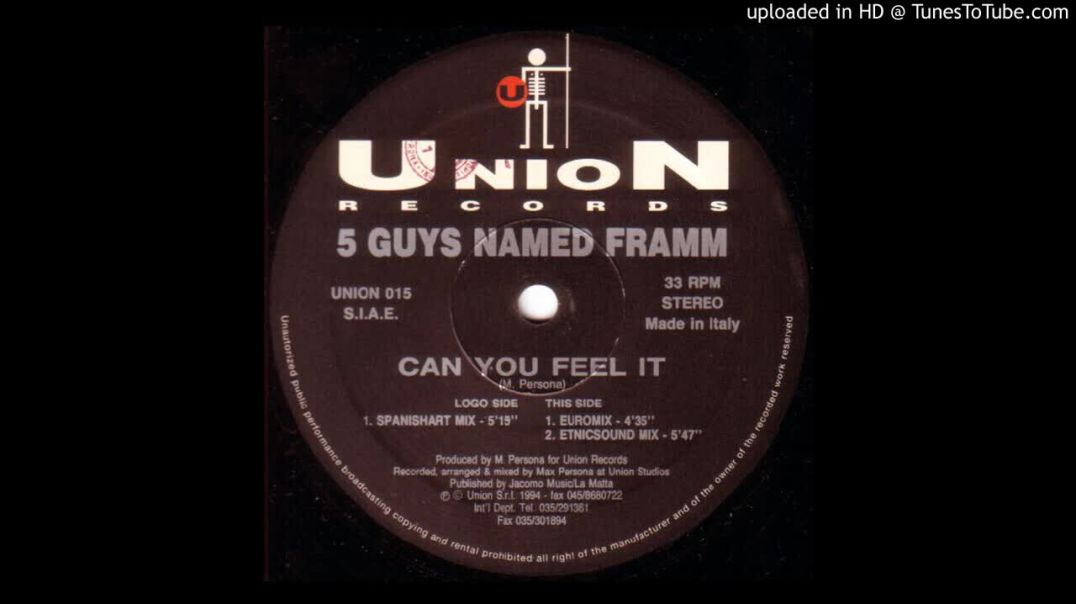 5 Guys Named Framm - Can You Feel It (Euromix)