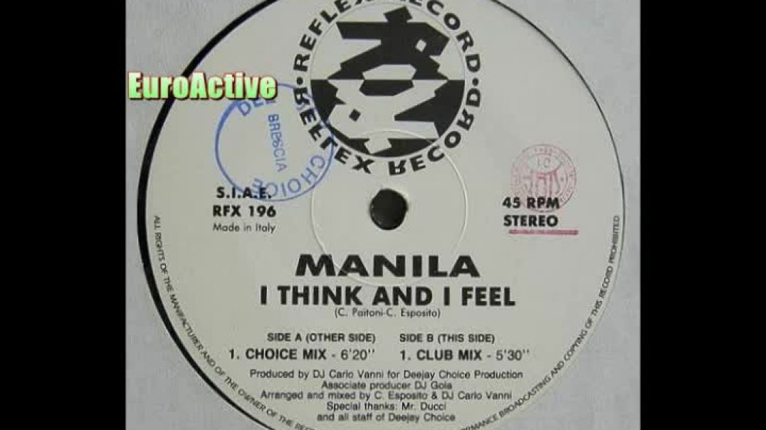 Manila - I Think And I Feel (Club Mix)