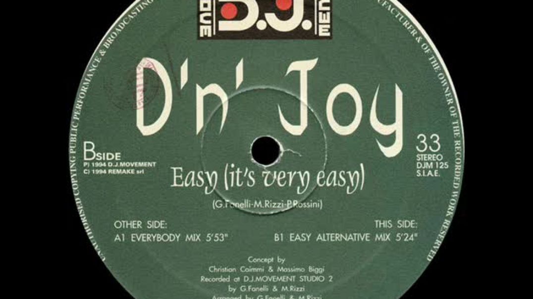D'n' Joy ‎- Easy (Easy Alternative Mix)