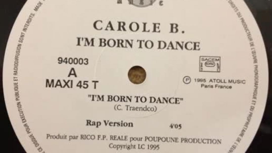 Carole B. - I'm Born To Dance (Rap Version Remix)