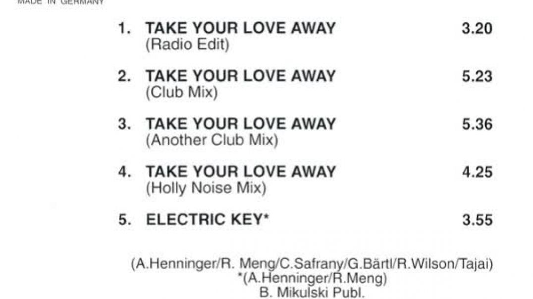 Chart Houz - Take Your Love Away (Club Mix)