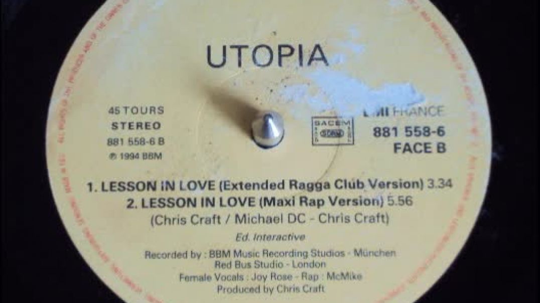 Utopia - Lesson In Love (Extended Ragga Club Version)