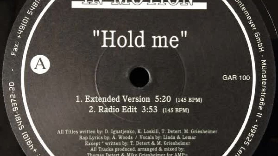 In-Motion - Hold Me (Extended)