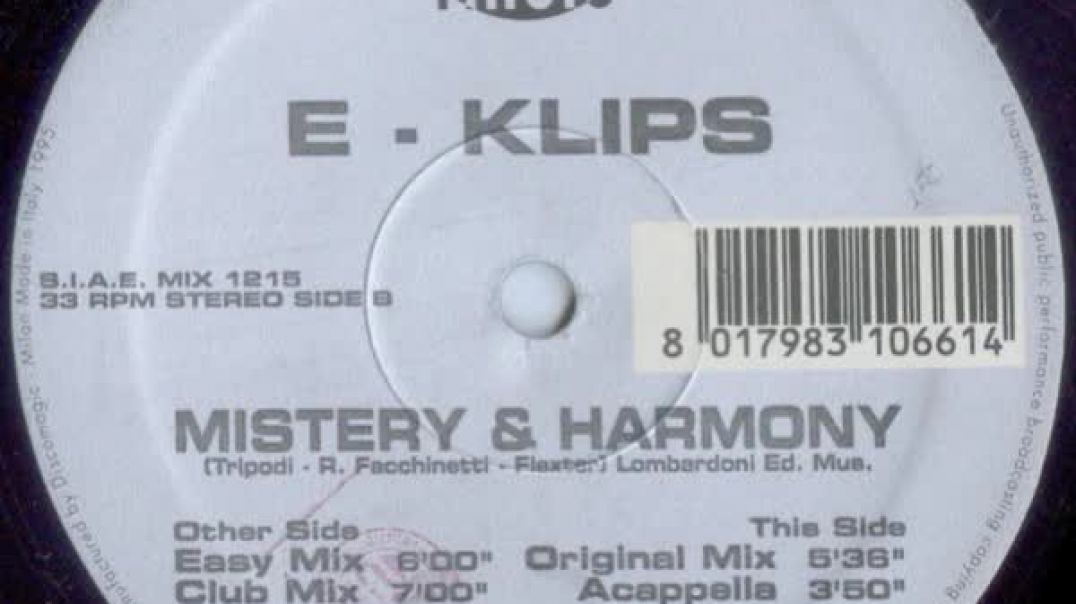 E - Klips - Mistery & Harmony (Original Mix)