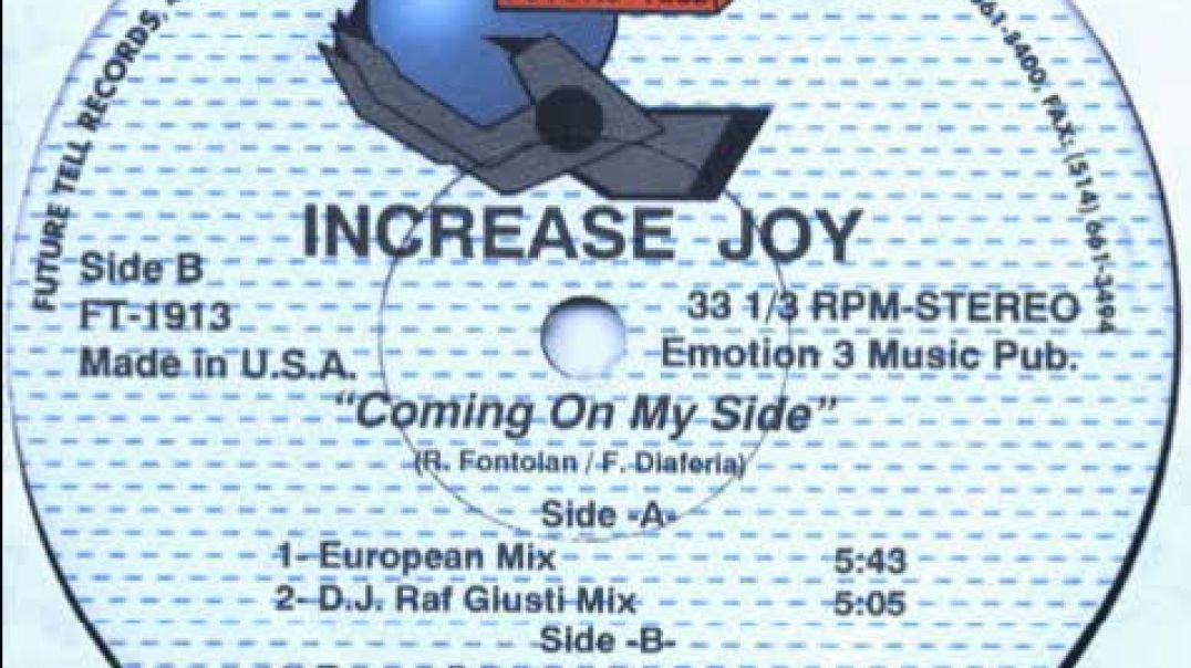 Increase Joy - Coming On By Side (European Mix)