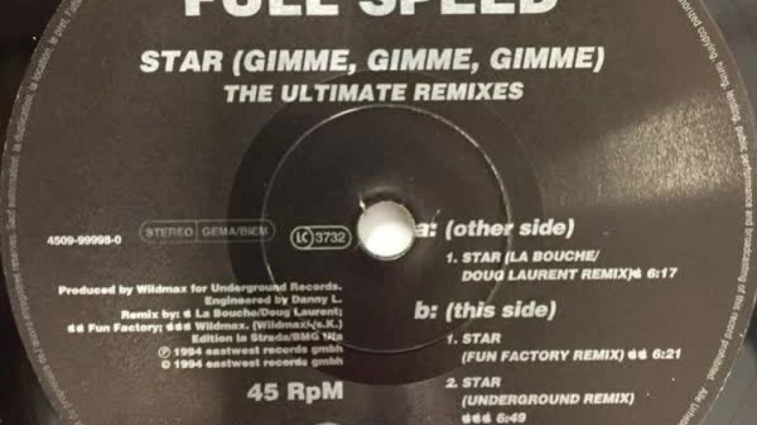 Full Speed - Star (Gimme, Gimme, Gimme) (Fun Factory Remix)