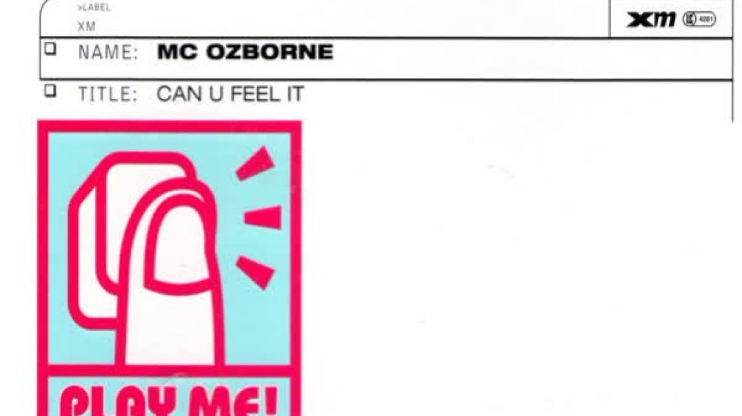 MC Ozborne - Can U Feel It (Radio Edit)