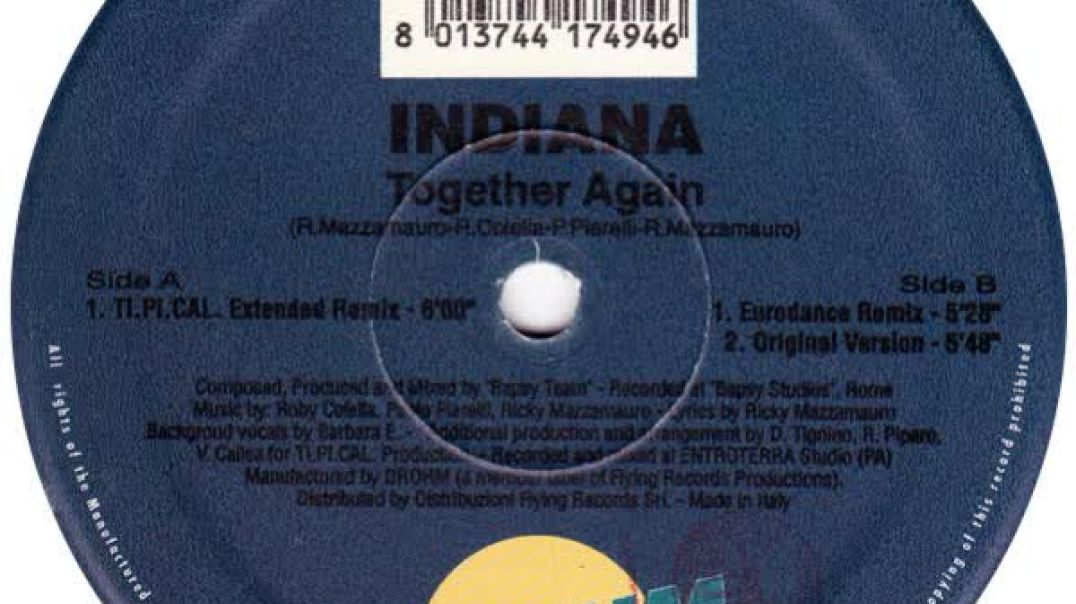 Indiana - Together Again (Eurodance Remix)