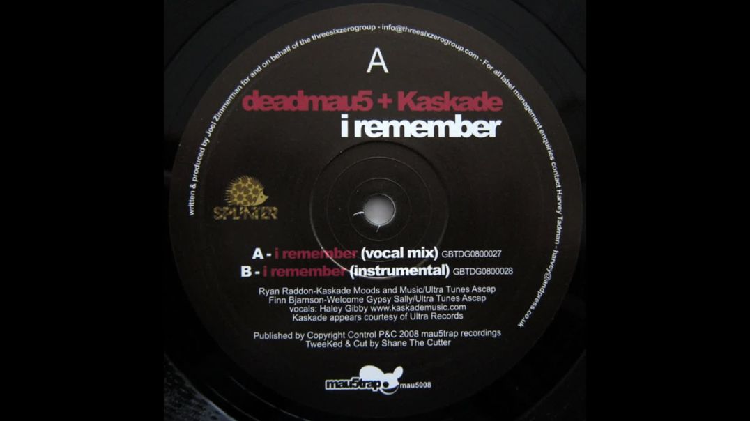 Deadmau5 ,Kaskade  - I Remember