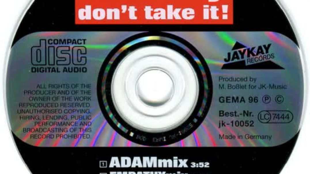 Xenia's World - Ecstasy Don't Take It! (Adam Mix)